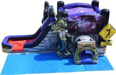 Zombie Bounce House and Slide