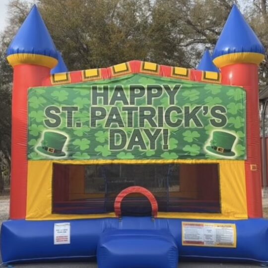 St. Patrick's Day Castle Bounce House